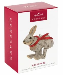 Hallmark Birch Hare Ornament -Department Store Shop Birch Wood Rabbit Keepsake Ornament 1599QGO2969 04