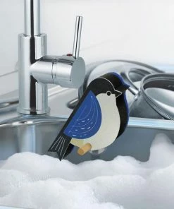 Fred Perched Bird Sponges, Set Of 4 -Department Store Shop BirdShaped Sponges With Suction Cup Attachment 5274185 02