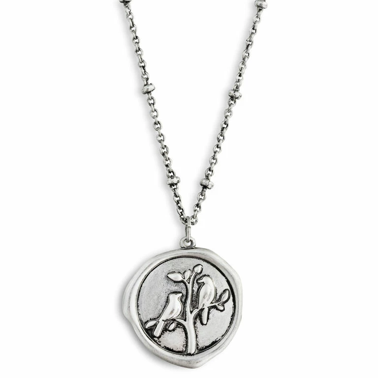 Birds Charm Dear You Sister Necklace, 17.5" 1 Birds Charm Dear You Sister Necklace, 17.5"