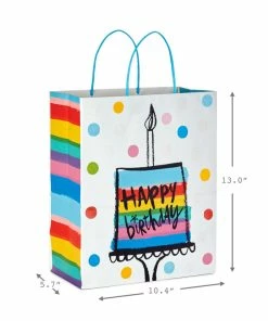 Hallmark Birthday Cheer 8-Pack Assorted Gift Bags 8 Hallmark Birthday Cheer 8-Pack Assorted Gift Bags -Department Store Shop Birthday Cheer Medium and Large Gift Bags 5EGB6365 03