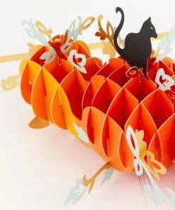 Hallmark Fun And Frightful 3D Pop-Up Halloween Card 13 Hallmark Fun And Frightful 3D Pop-Up Halloween Card -Department Store Shop Black Cat on Pumpkins 3D PopUp Halloween Card 1299IEH1003 04