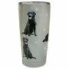 E&S Pets Black Labrador Stainless Steel Tumbler, 20 Oz.
