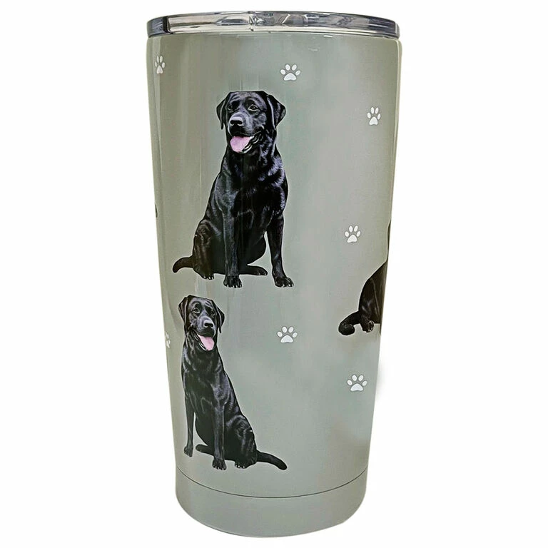 E&S Pets Black Labrador Stainless Steel Tumbler, 20 Oz. 1 E&S Pets Black Labrador Stainless Steel Tumbler, 20 Oz.