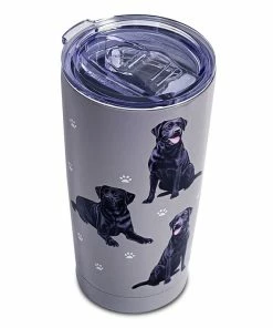 E&S Pets Black Labrador Stainless Steel Tumbler, 20 Oz. 3 E&S Pets Black Labrador Stainless Steel Tumbler, 20 Oz. -Department Store Shop Black Labrador Dogs on Gray Stainless Steel Tumbler 11521 02