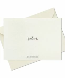 Hallmark Black Script Bulk Boxed Blank Thank-You Notes, Pack Of 40 -Department Store Shop Black Script Boxed Blank ThankYou Notes Multipack 1TYN2453 05