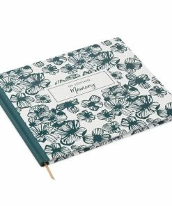 Hallmark In Loving Memory Floral Funeral Guest Book