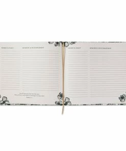 Hallmark In Loving Memory Floral Funeral Guest Book 8 Hallmark In Loving Memory Floral Funeral Guest Book -Department Store Shop Black and White Floral Guest Book for Funeral 1BMK1609 04