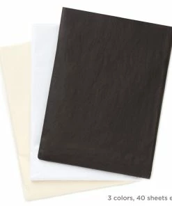 Hallmark Black/White/Cream 3-Pack Bulk Tissue Paper, 120 Sheets -Department Store Shop BlackWhiteCream 3Pack Bulk Tissue Paper 5TIS1138 03