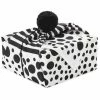 Hallmark 26" Black-and-White Fabric Gift Wrap With Elastic Band