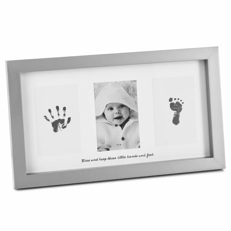 Hallmark Blessed Baby Handprint And Footprint Picture Frame Kit, 4x6 1 Hallmark Blessed Baby Handprint And Footprint Picture Frame Kit, 4x6