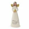 Blossom Bucket Awake Grateful Blessed Angel Figurine, 8"