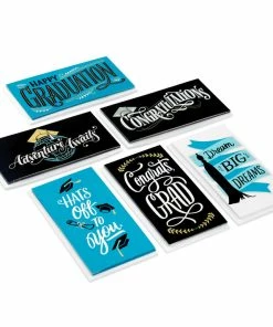 Hallmark Sophisticated Assorted Money Holder Graduation Cards, Pack Of 36