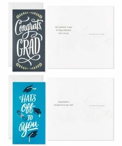 Hallmark Sophisticated Assorted Money Holder Graduation Cards, Pack Of 36 13 Hallmark Sophisticated Assorted Money Holder Graduation Cards, Pack Of 36 -Department Store Shop Blue Black Money Holder Graduation Cards Assortment 5GEY1002 05