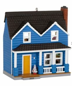 Hallmark Nostalgic Houses And Shops Special Edition 2023 Ornament -Department Store Shop Blue Clapboard House Keepsake Ornament 2599QXE3309 03