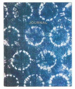 Blue Shibori Circles Tie-Dye Notebook