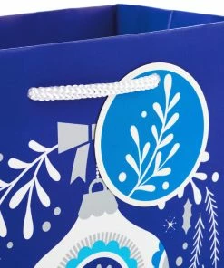 Hallmark Blue And Silver 8-Pack Holiday Gift Bags, Assorted Sizes And Designs 11 Hallmark Blue And Silver 8-Pack Holiday Gift Bags, Assorted Sizes And Designs -Department Store Shop Blue and Silver Holiday Gift Bags Bulk Pack XGB4895 06
