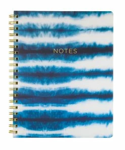 Blue And White Dyed Spiral Notebook