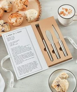 Breakfast Tools In Cardboard Book Box, Set Of 3 7 Breakfast Tools In Cardboard Book Box, Set Of 3 -Department Store Shop Breakfast Tools in Cardboard Book Box J2320 04