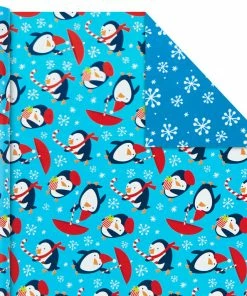 Hallmark Bright Joy 3-Pack Kids Reversible Christmas Wrapping Paper Assortment, 120 Sq. Ft. -Department Store Shop Bright Assorted Kids Reversible Christmas Gift Wrap 5JXW1030 06