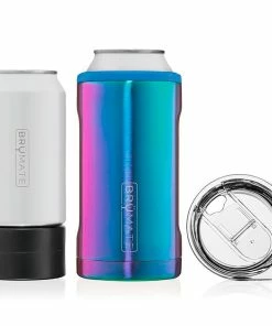 BruMate Rainbow Titanium Stainless Steel 3-in-1 Can Cooler, 12/16 Oz.