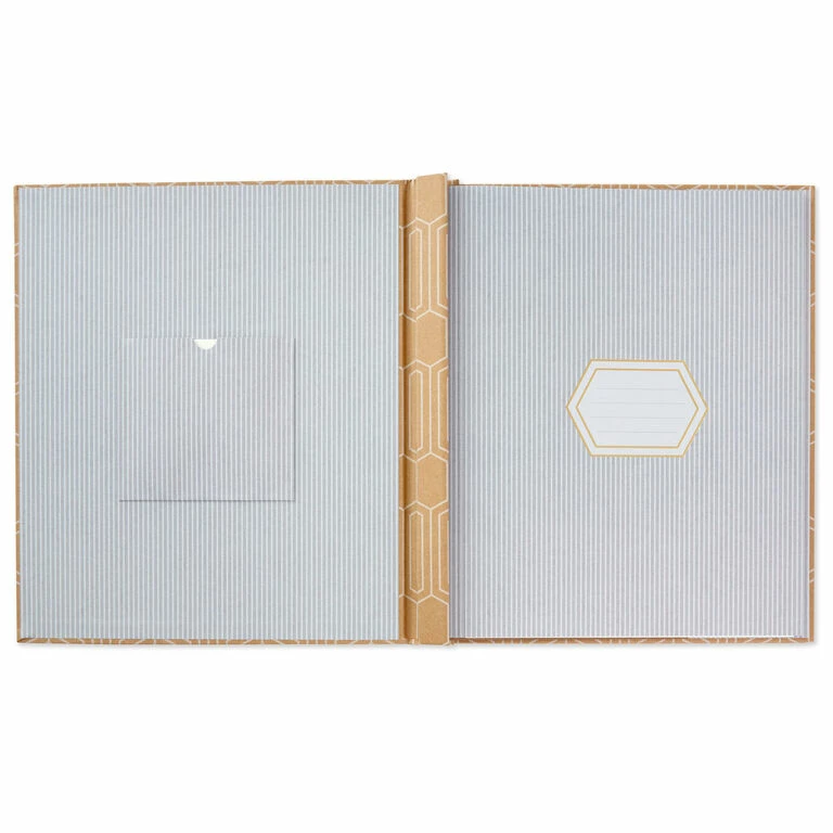 Hallmark Hexagons On Kraft Large Refillable Photo Album 2 Hallmark Hexagons On Kraft Large Refillable Photo Album - Image 2