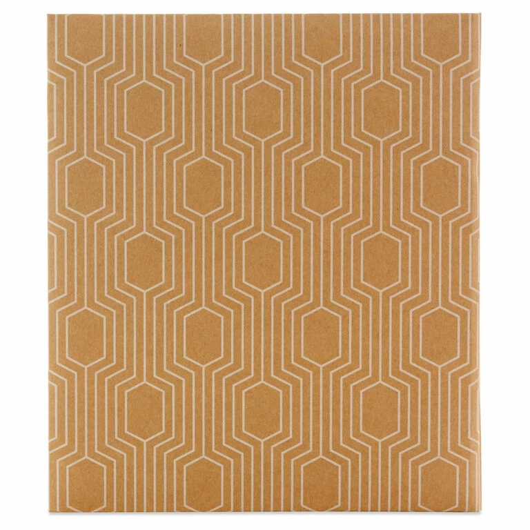 Hallmark Hexagons On Kraft Large Refillable Photo Album 5 Hallmark Hexagons On Kraft Large Refillable Photo Album - Image 5