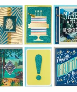 Hallmark Premium Assorted Handmade All-Occasion Cards In Leaf Print Organizer, Box Of 24 -Department Store Shop Bulk Handmade AllOccasion Cards in Storage Box 5EDX1107 03