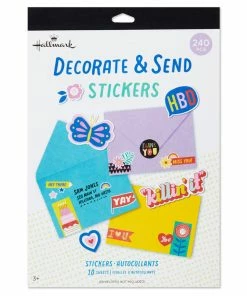 Hallmark Decorate And Send Colorful Sticker Book -Department Store Shop Bulk Pack of Colorful Stickers for Kids 3SSJ1201 04