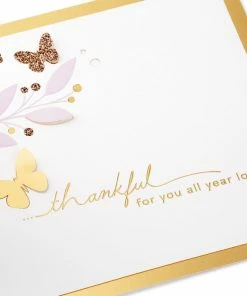 Hallmark Butterfly Bouquet Thankful For You 3D Pop-Up Thinking Of You Card 10 Hallmark Butterfly Bouquet Thankful For You 3D Pop-Up Thinking Of You Card -Department Store Shop Butterfly Flowers 3D PopUp Thinking of You Card 1299LAD9643 03