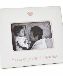 Hallmark My Favorite People Call Me Nana Ceramic Picture Frame, 4x6