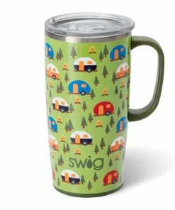 Swig Happy Camper Stainless Steel Travel Mug, 22 Oz.