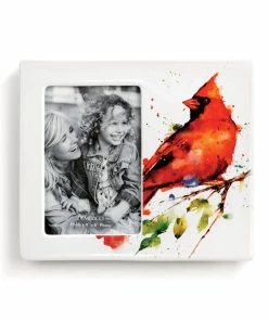 Demdaco Spring Cardinal Ceramic Picture Frame, 4x6