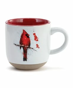 Cardinal And Holly Mug And Matching Card