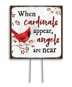 My Word! Cardinal Plant Poke Accent Sign