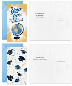 Hallmark Festive Grad Wishes Graduation Cards Assortment, Pack Of 36 -Department Store Shop Casual Painted Money Holder Graduation Cards Assortment 5GEY2015 03