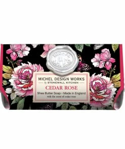 Michel Design Works Cedar Rose Large Bath Soap Bar, 8.7 Oz.