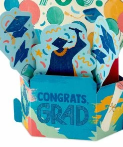 Hallmark Celebrating You 3D Pop-Up Graduation Cards, Pack Of 8 -Department Store Shop Celebrating You Graduation Cards Pack 5GEY2016 04