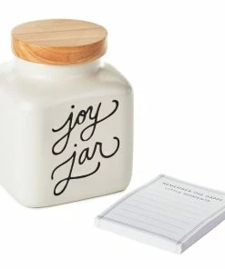 Hallmark Ceramic Joy Jar And Notepad, Set Of 2 5 Hallmark Ceramic Joy Jar And Notepad, Set Of 2 -Department Store Shop Ceramic Joy Jar and Note Pad 1SNN1080 03