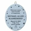 Hallmark Ceramic Personalized Ornament—Vertical Oval
