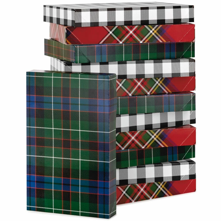 Hallmark Checks And Plaids 12-Pack Designed Shirt Boxes 1 Hallmark Checks And Plaids 12-Pack Designed Shirt Boxes