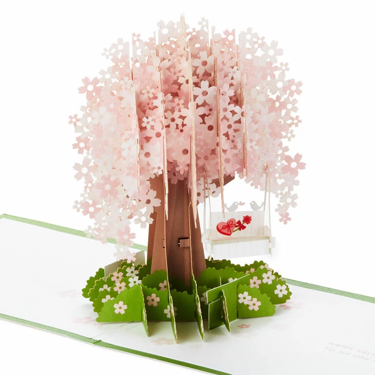 Hallmark One And Only Love Cherry Blossoms 3D Pop-Up Valentine's Day Card 1 Hallmark One And Only Love Cherry Blossoms 3D Pop-Up Valentine's Day Card