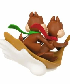 Hallmark Disney Chip And Dale Snow Much Fun! Ornament -Department Store Shop Chip and Dale Chipmunks Sledding Keepsake Ornament 2099QXD6567 06