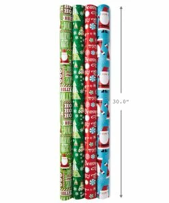 Hallmark Christmas Cheer 4-Pack Reversible Wrapping Paper Assortment, 150 Sq. Ft. 9 Hallmark Christmas Cheer 4-Pack Reversible Wrapping Paper Assortment, 150 Sq. Ft. -Department Store Shop Christmas Cheer Assortment Reversible Wrapping Paper 5JXW1736 03