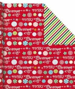 Hallmark Christmas Cheer 4-Pack Reversible Wrapping Paper Assortment, 150 Sq. Ft. 12 Hallmark Christmas Cheer 4-Pack Reversible Wrapping Paper Assortment, 150 Sq. Ft. -Department Store Shop Christmas Cheer Assortment Reversible Wrapping Paper 5JXW1736 06
