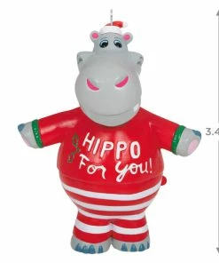 Hallmark I Want A Hippopotamus For Christmas Musical Ornament -Department Store Shop Christmas Hippopotamus Keepsake Ornament 2099QGO2627 03