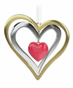 Hallmark Our Christmas Together 2023 Metal Ornament -Department Store Shop Christmas Together Metal Hearts Keepsake Ornament 1899QGO2889 06