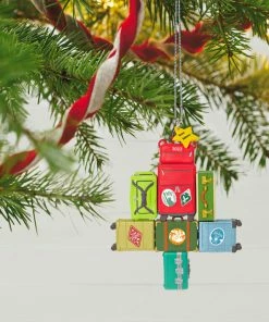 Hallmark Travel All The Way 2023 Ornament 7 Hallmark Travel All The Way 2023 Ornament -Department Store Shop Christmas Tree of Luggage Keepsake Ornament 1899QGO2907 02