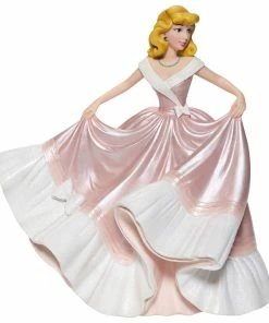 Enesco Disney Cinderella In Pink Dress Couture De Force Figurine, 7.75"