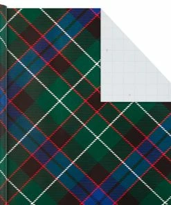 Hallmark Classic Plaids 4-Pack Wrapping Paper Assortment, 120 Sq. Ft. -Department Store Shop Classic Plaids Christmas Wrapping Paper Assortment 5JXW1040 05
