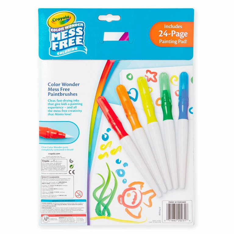 Crayola® Color Wonder Paintbrush Pens And Drawing Pad Set 4 Crayola® Color Wonder Paintbrush Pens And Drawing Pad Set - Image 4